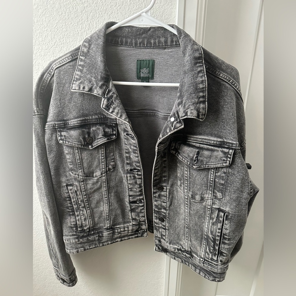 Wild fable black denim jacket